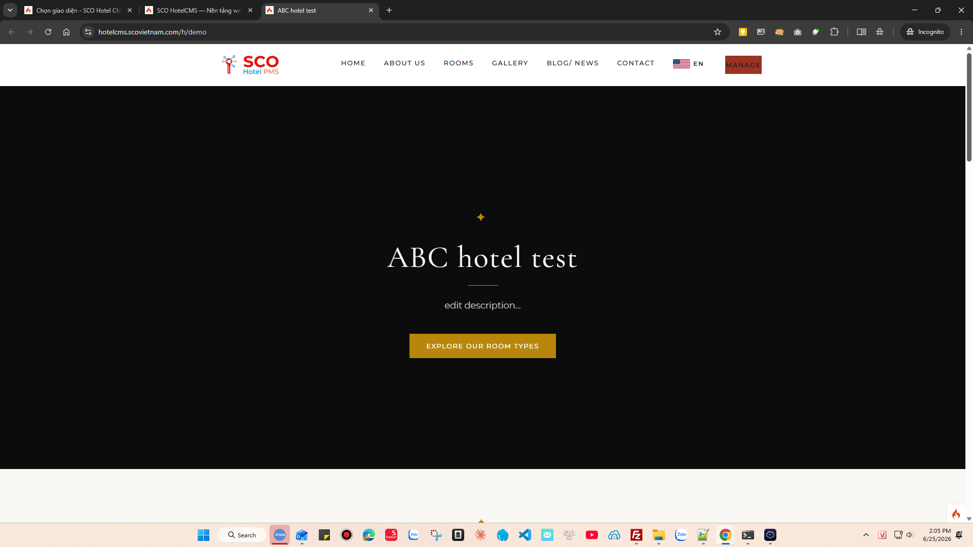 SCO Hotel Website Theme 5 #1