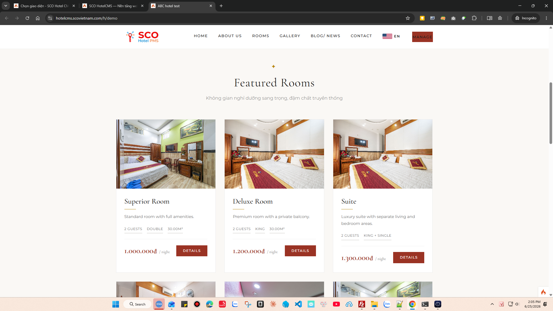 SCO Hotel Website Theme 5 #2