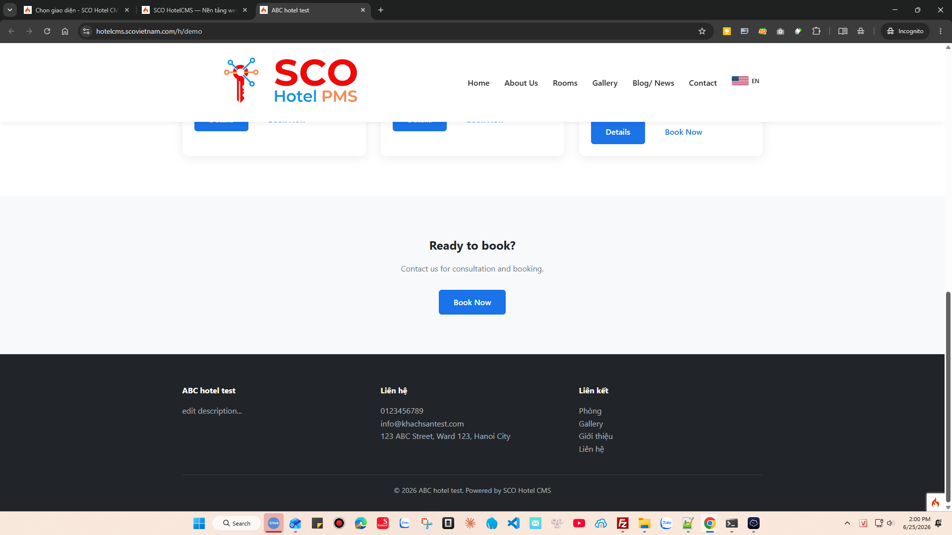 SCO Hotel Website Theme 1 #3