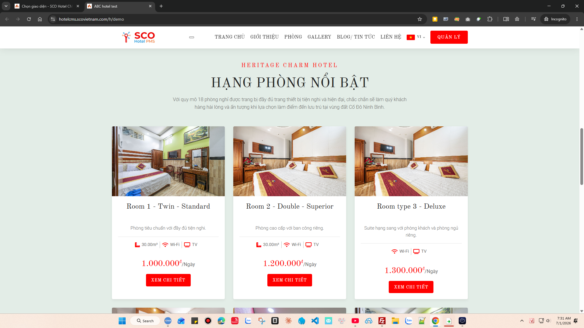 SCO Hotel Website Theme 12 #3