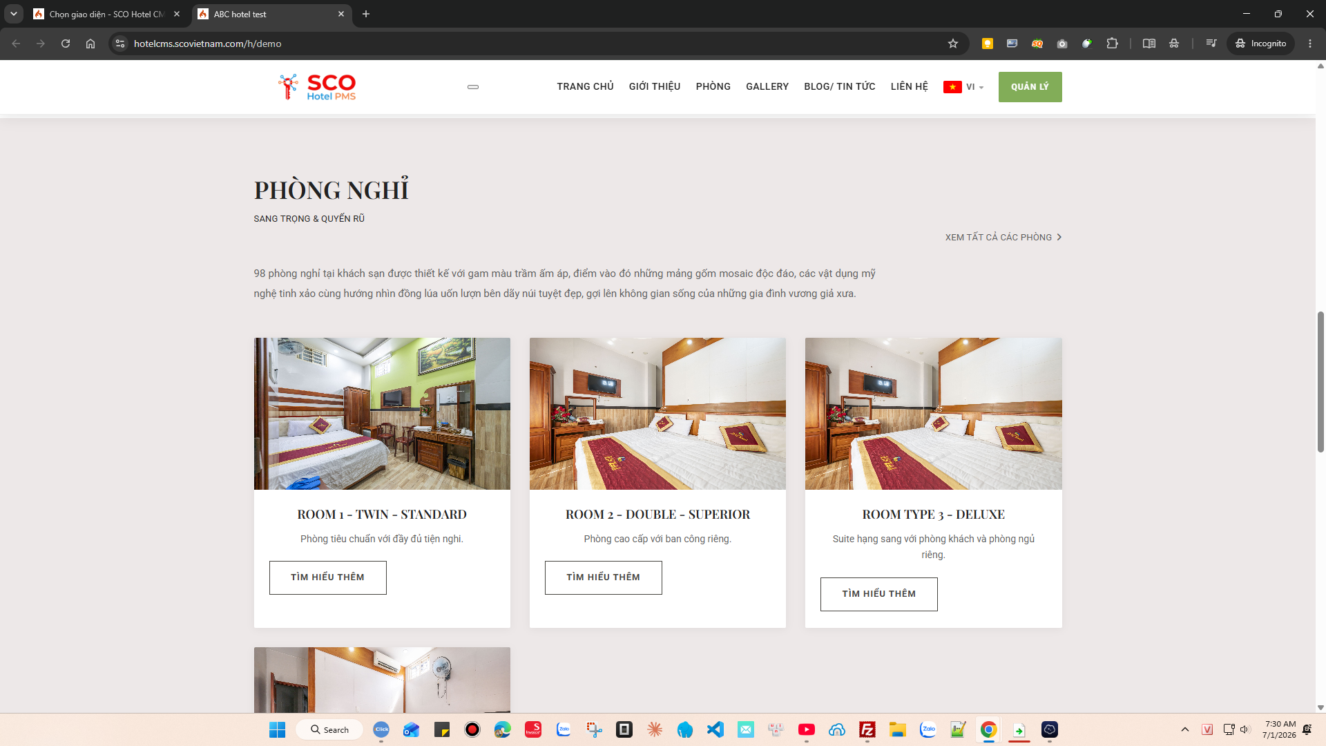 SCO Hotel Website Theme 11 #2