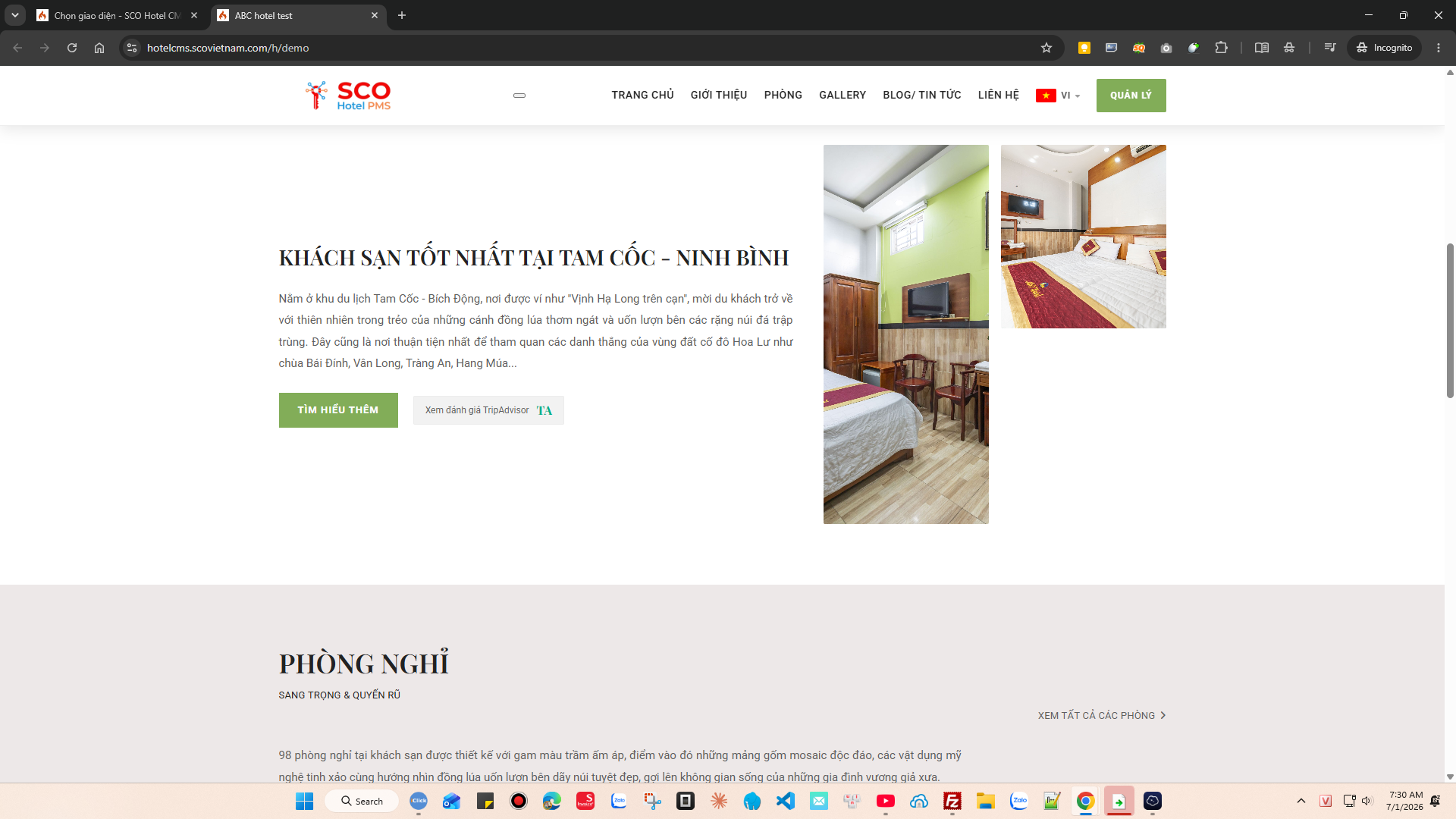 SCO Hotel Website Theme 11 #3