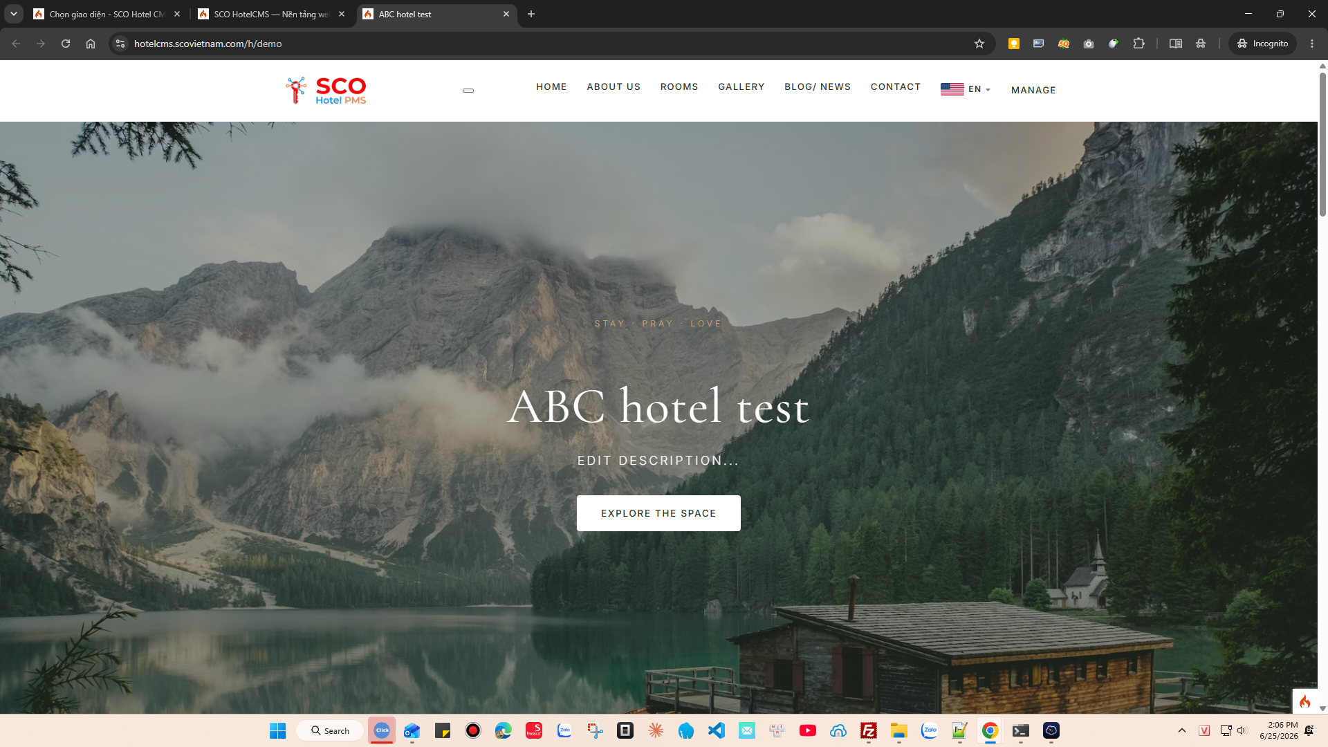 SCO Hotel Website Theme 6 #1