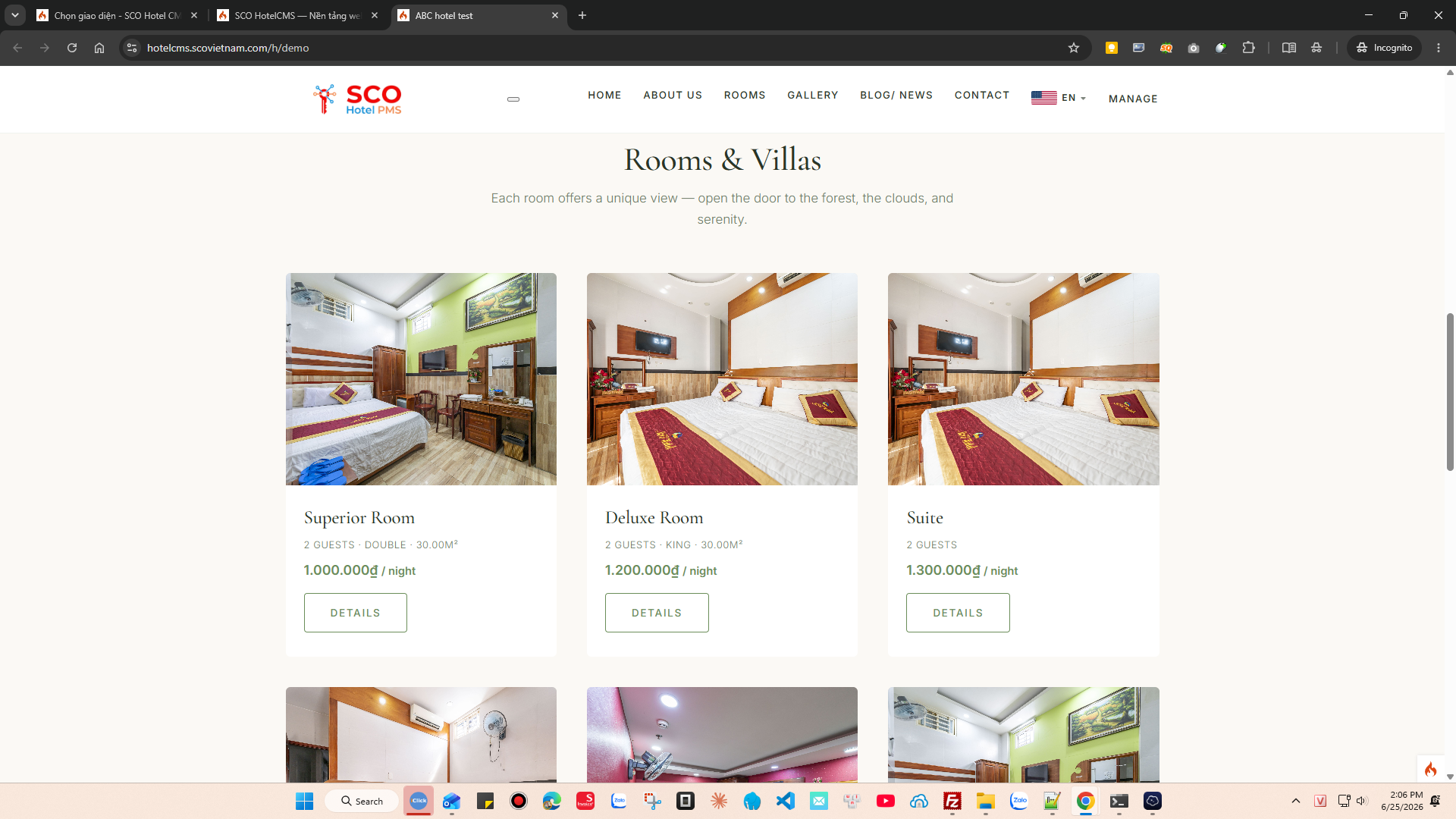 SCO Hotel Website Theme 6 #2