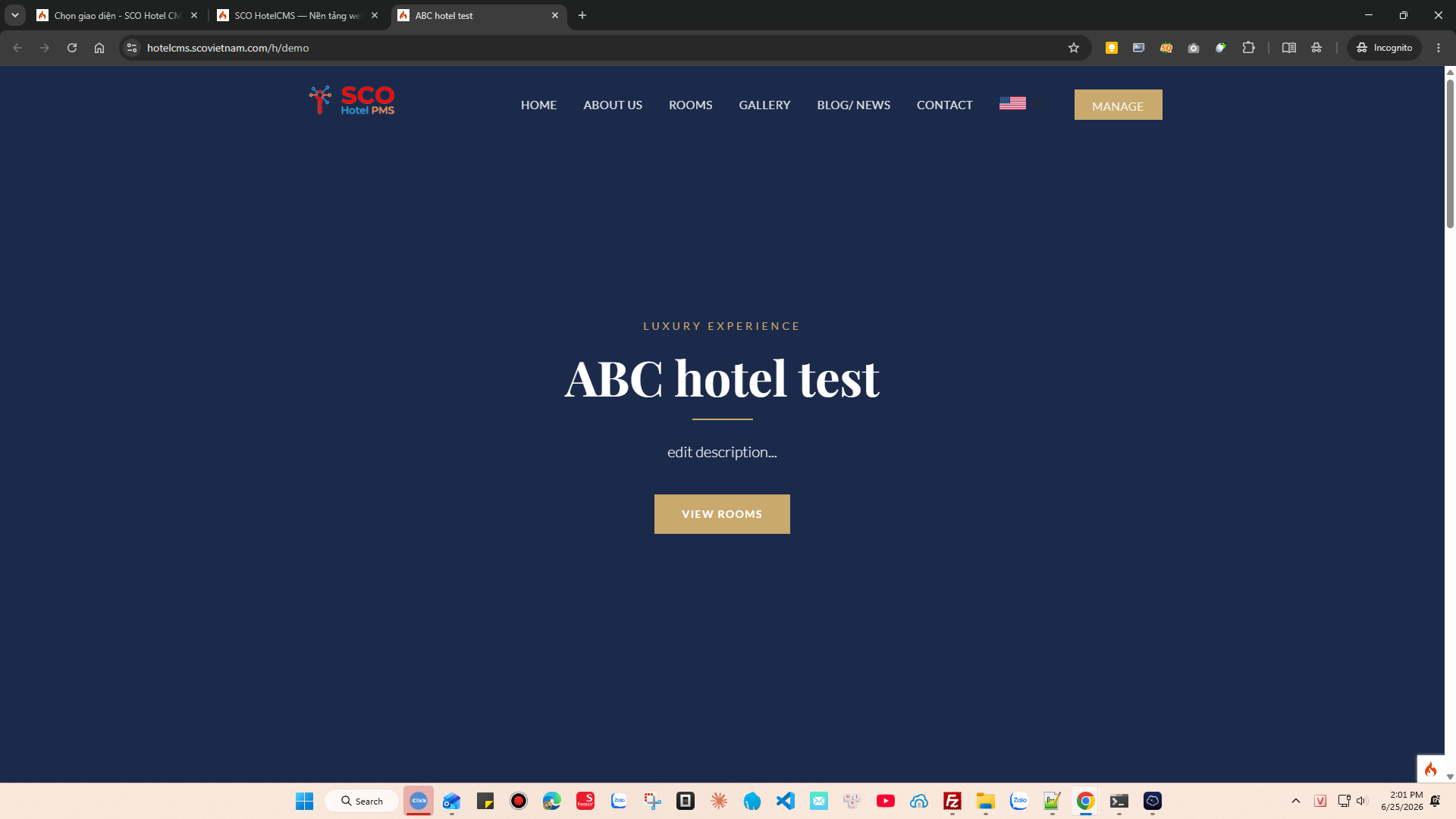 SCO Hotel Website Theme 2 #1