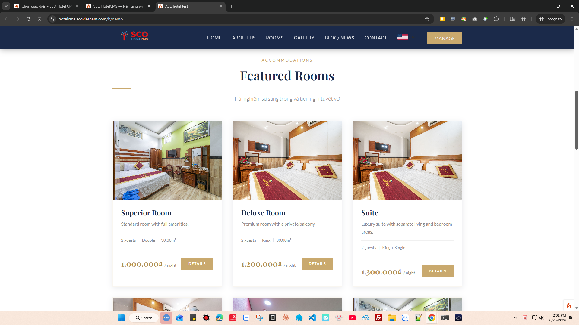 SCO Hotel Website Theme 2 #2