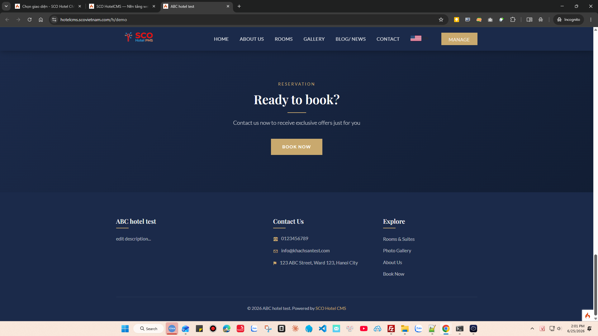 SCO Hotel Website Theme 2 #3