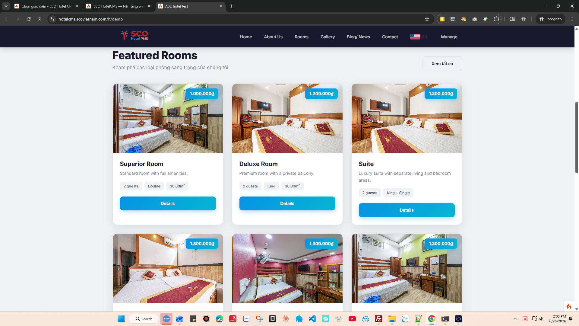 SCO Hotel Website Theme 3 #2