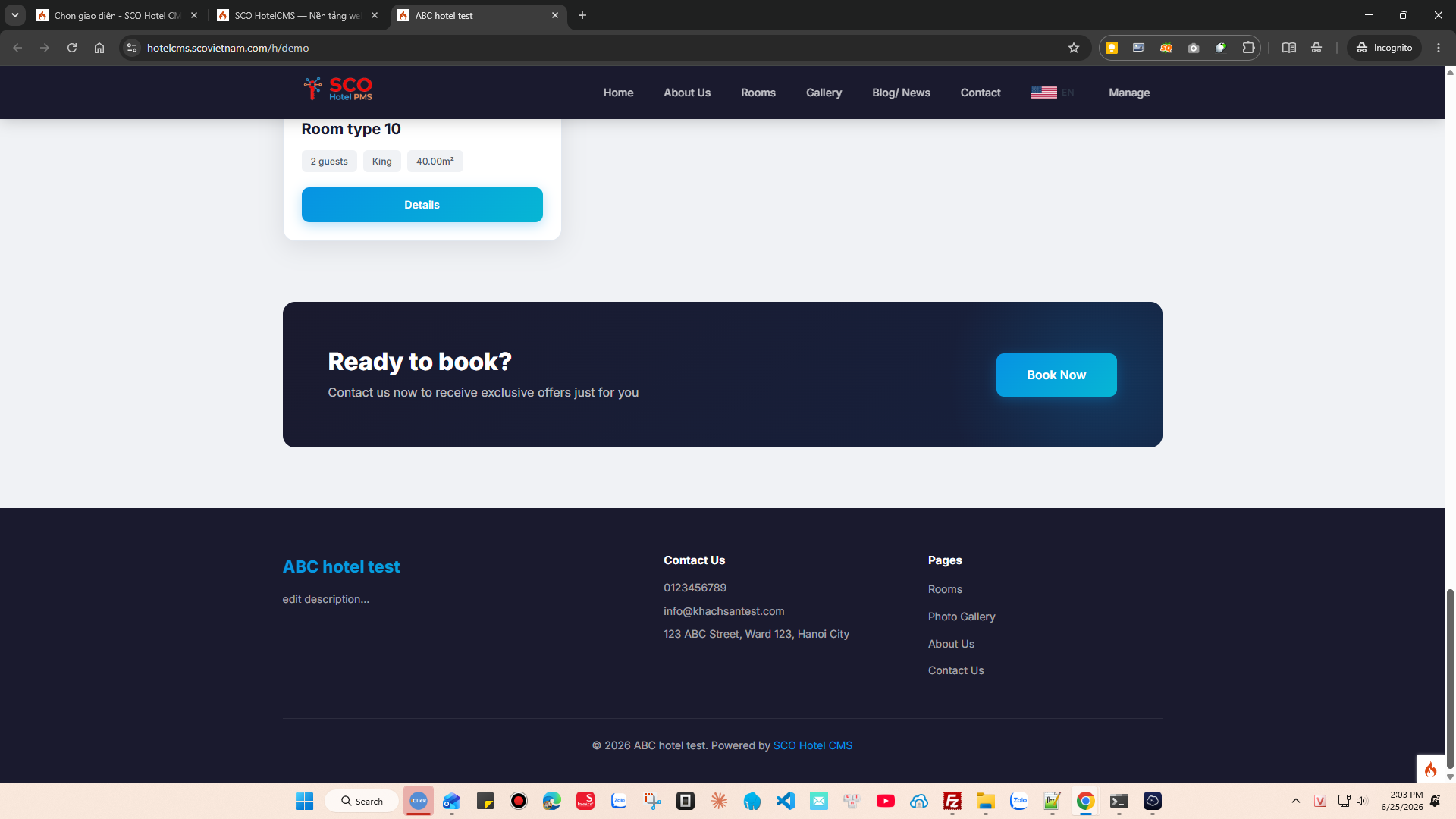 SCO Hotel Website Theme 3 #3