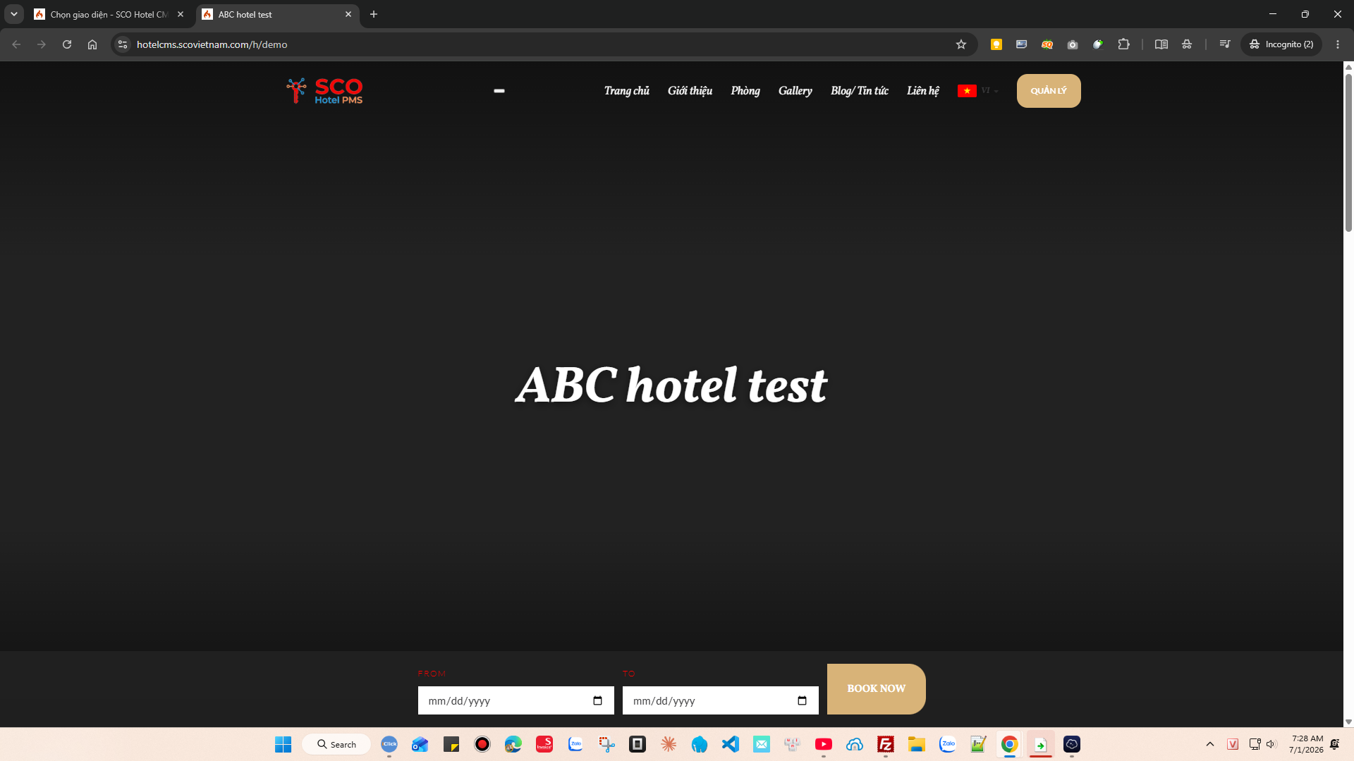 SCO Hotel Website Theme 9 #4