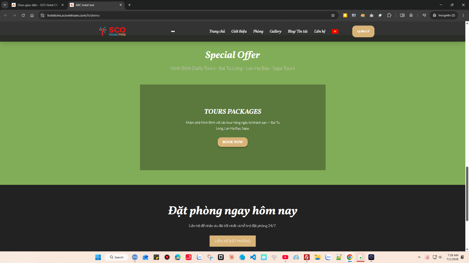 SCO Hotel Website Theme 9 #2