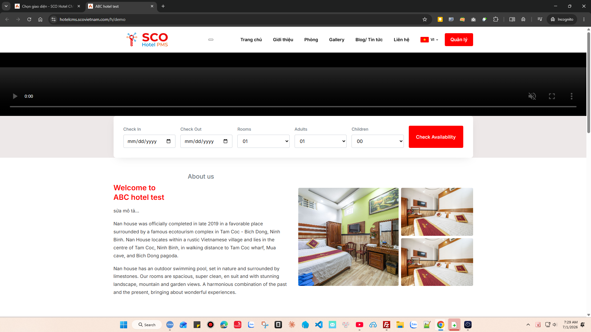 SCO Hotel Website Theme 10 #3