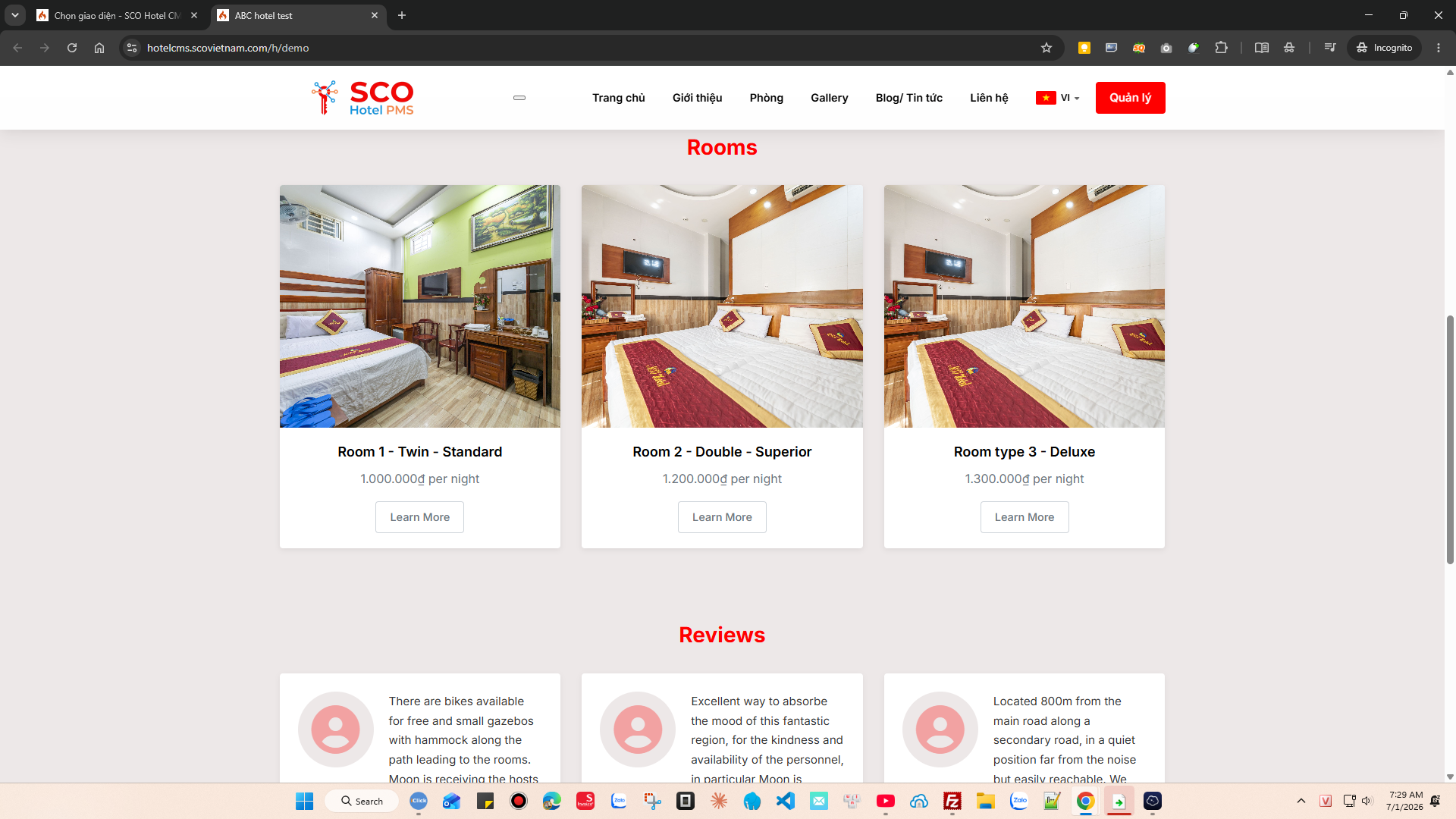 SCO Hotel Website Theme 10 #2