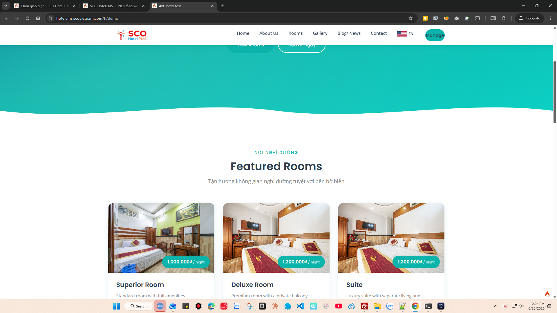 SCO Hotel Website Theme 4 #2