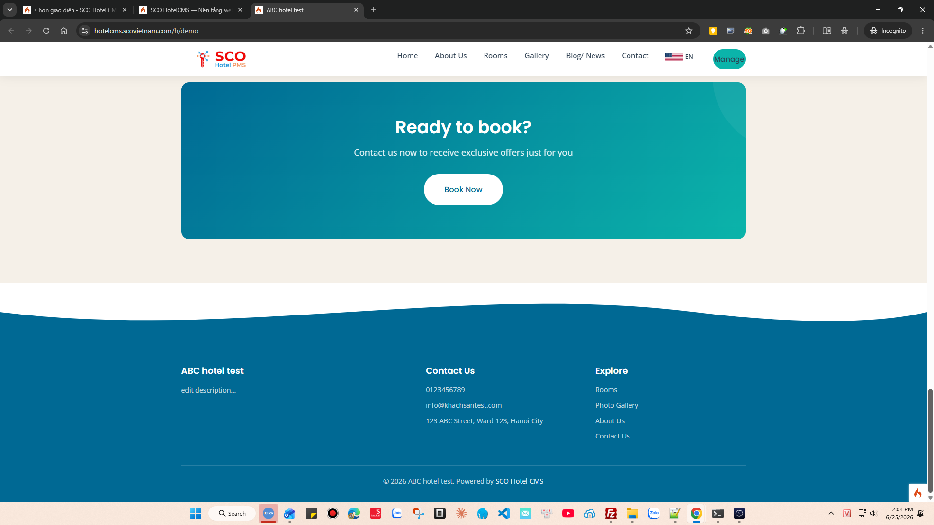 SCO Hotel Website Theme 4 #3