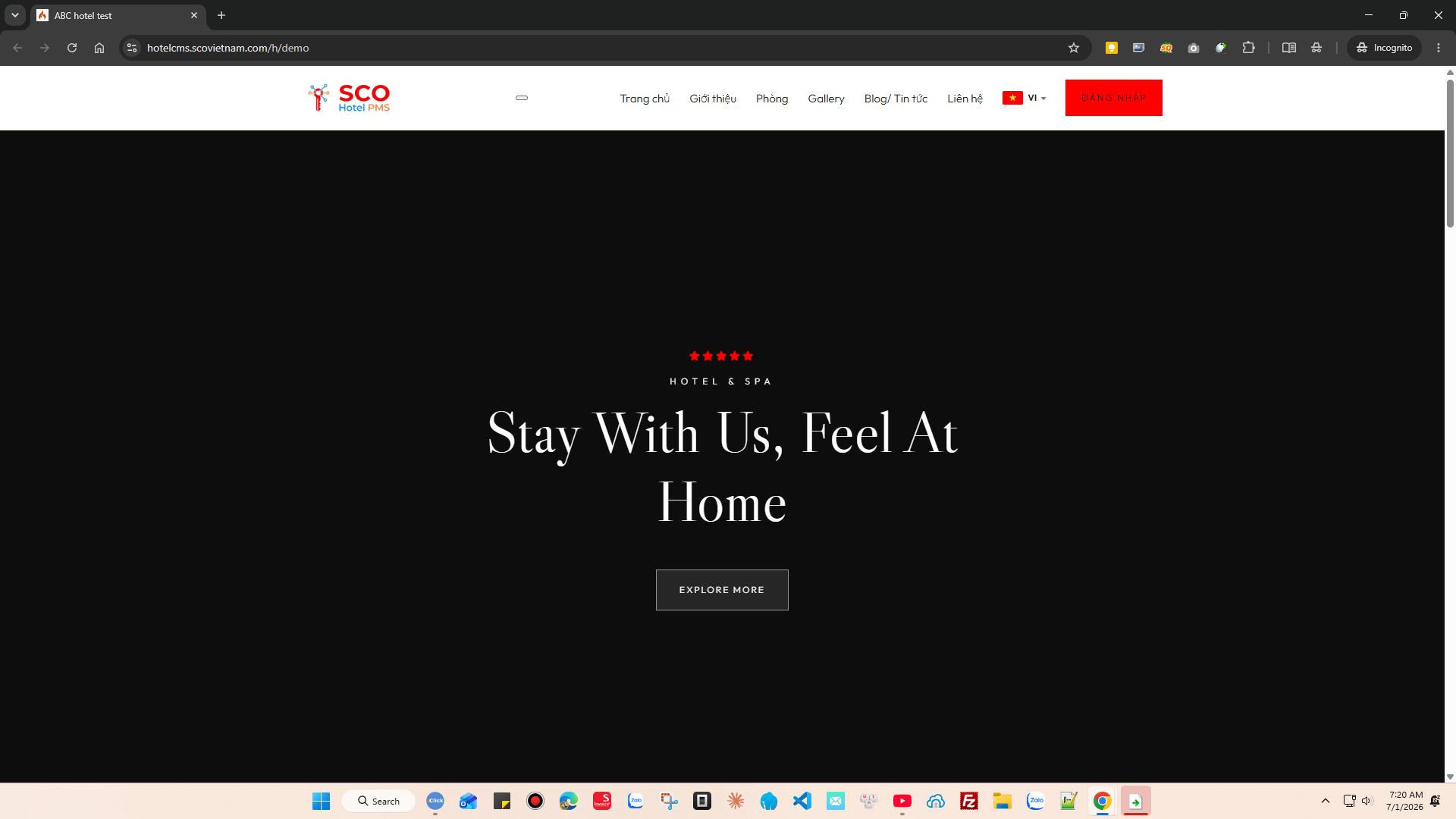 SCO Hotel Website Theme 8 #1