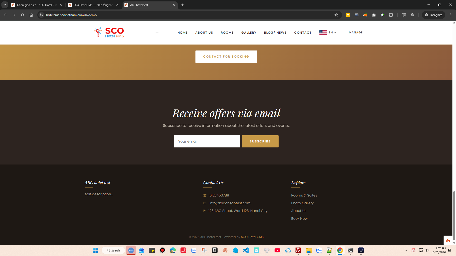 SCO Hotel Website Theme 7 #3